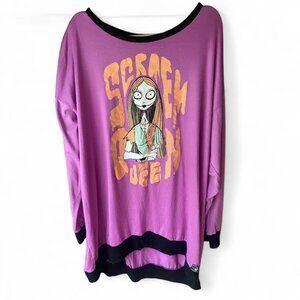 Disney Nightmare Before Christmas Sally Scream Queen Long Sleeve Graphic Top 3X